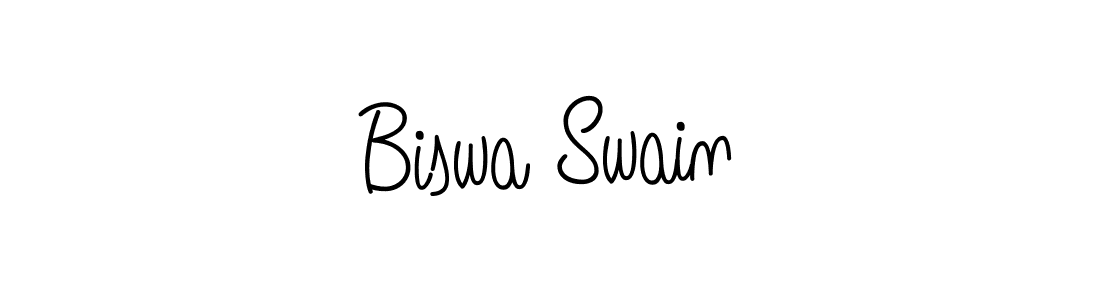 You should practise on your own different ways (Angelique-Rose-font-FFP) to write your name (Biswa Swain) in signature. don't let someone else do it for you. Biswa Swain signature style 5 images and pictures png