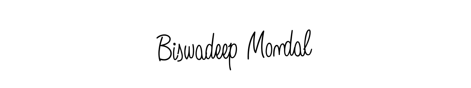 You should practise on your own different ways (Angelique-Rose-font-FFP) to write your name (Biswadeep Mondal) in signature. don't let someone else do it for you. Biswadeep Mondal signature style 5 images and pictures png