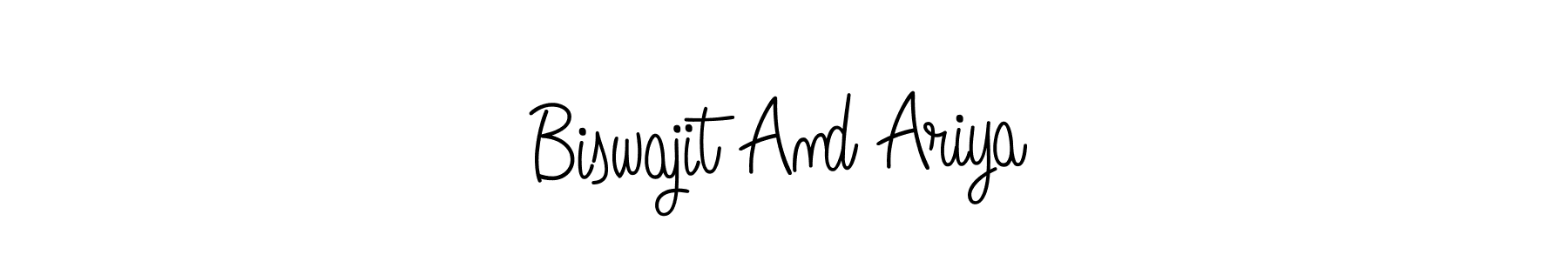 Also You can easily find your signature by using the search form. We will create Biswajit And Ariya name handwritten signature images for you free of cost using Angelique-Rose-font-FFP sign style. Biswajit And Ariya signature style 5 images and pictures png