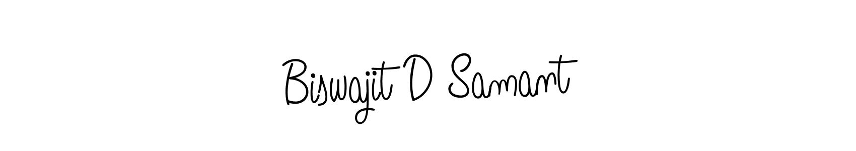 Create a beautiful signature design for name Biswajit D Samant. With this signature (Angelique-Rose-font-FFP) fonts, you can make a handwritten signature for free. Biswajit D Samant signature style 5 images and pictures png