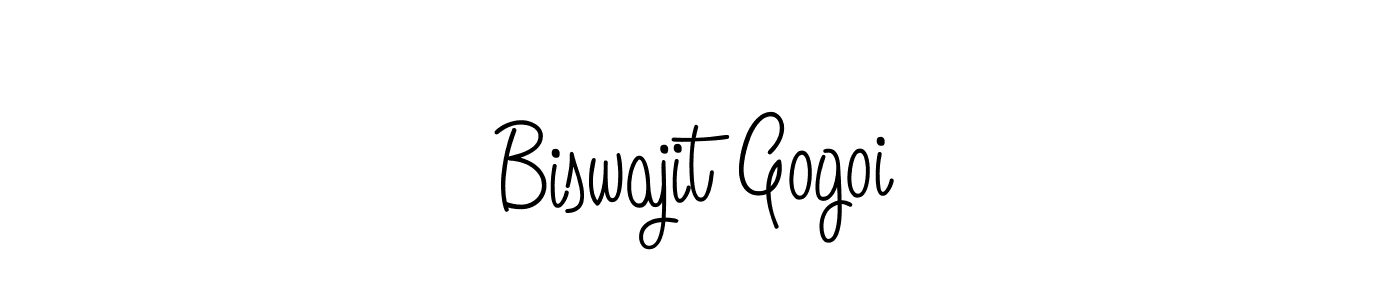Create a beautiful signature design for name Biswajit Gogoi. With this signature (Angelique-Rose-font-FFP) fonts, you can make a handwritten signature for free. Biswajit Gogoi signature style 5 images and pictures png