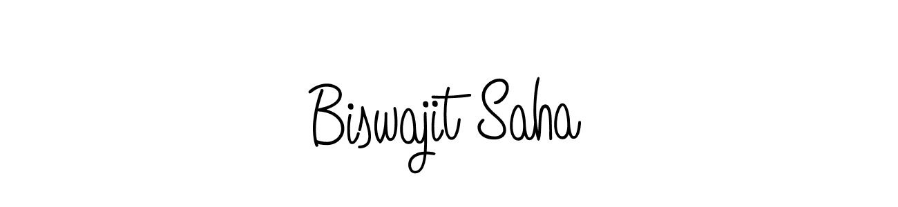 You should practise on your own different ways (Angelique-Rose-font-FFP) to write your name (Biswajit Saha) in signature. don't let someone else do it for you. Biswajit Saha signature style 5 images and pictures png