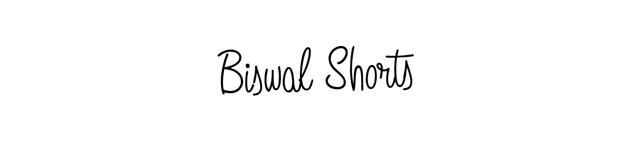 How to make Biswal Shorts signature? Angelique-Rose-font-FFP is a professional autograph style. Create handwritten signature for Biswal Shorts name. Biswal Shorts signature style 5 images and pictures png