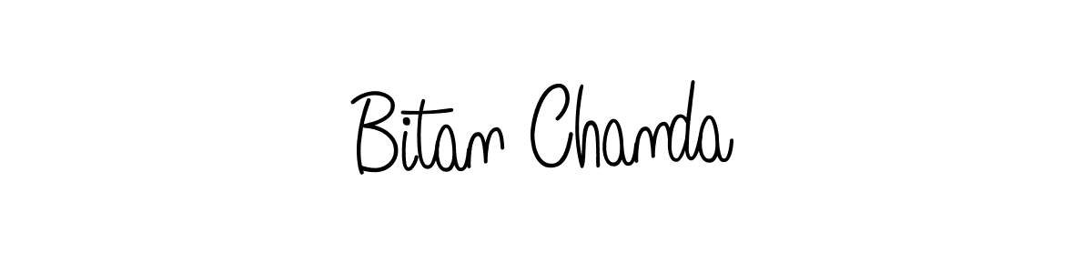 How to make Bitan Chanda signature? Angelique-Rose-font-FFP is a professional autograph style. Create handwritten signature for Bitan Chanda name. Bitan Chanda signature style 5 images and pictures png