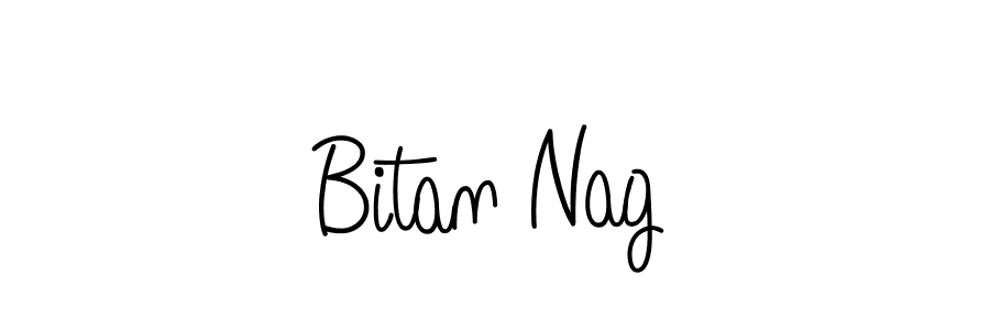 if you are searching for the best signature style for your name Bitan Nag. so please give up your signature search. here we have designed multiple signature styles  using Angelique-Rose-font-FFP. Bitan Nag signature style 5 images and pictures png