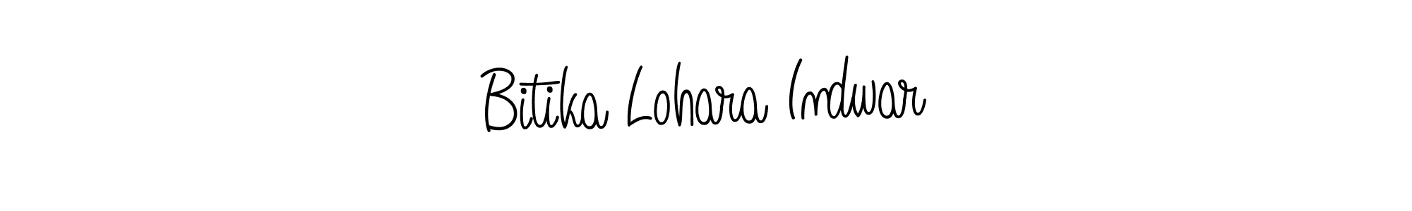 Make a beautiful signature design for name Bitika Lohara Indwar. Use this online signature maker to create a handwritten signature for free. Bitika Lohara Indwar signature style 5 images and pictures png