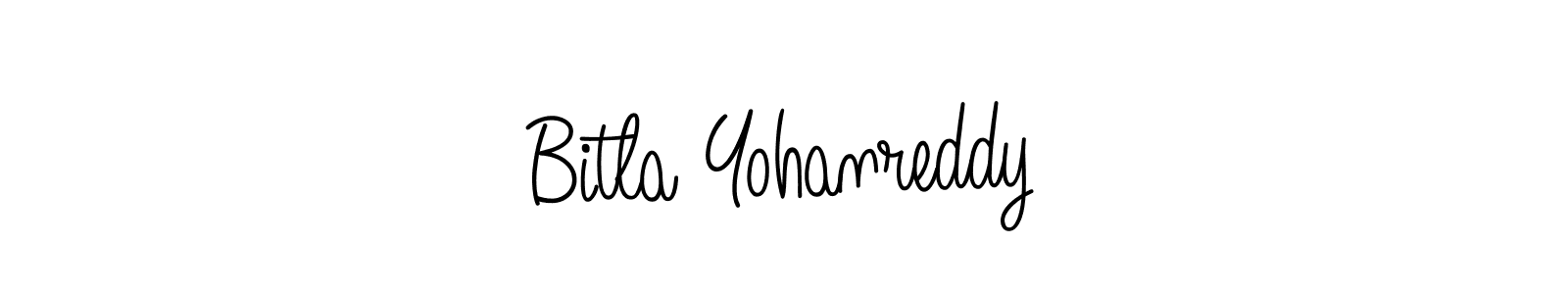 Make a beautiful signature design for name Bitla Yohanreddy. Use this online signature maker to create a handwritten signature for free. Bitla Yohanreddy signature style 5 images and pictures png
