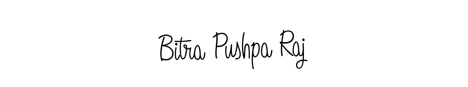 Similarly Angelique-Rose-font-FFP is the best handwritten signature design. Signature creator online .You can use it as an online autograph creator for name Bitra Pushpa Raj. Bitra Pushpa Raj signature style 5 images and pictures png