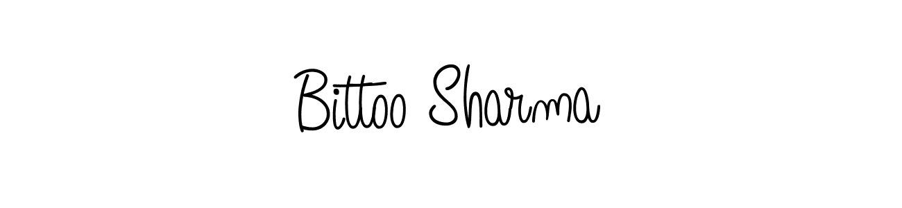 How to Draw Bittoo Sharma signature style? Angelique-Rose-font-FFP is a latest design signature styles for name Bittoo Sharma. Bittoo Sharma signature style 5 images and pictures png