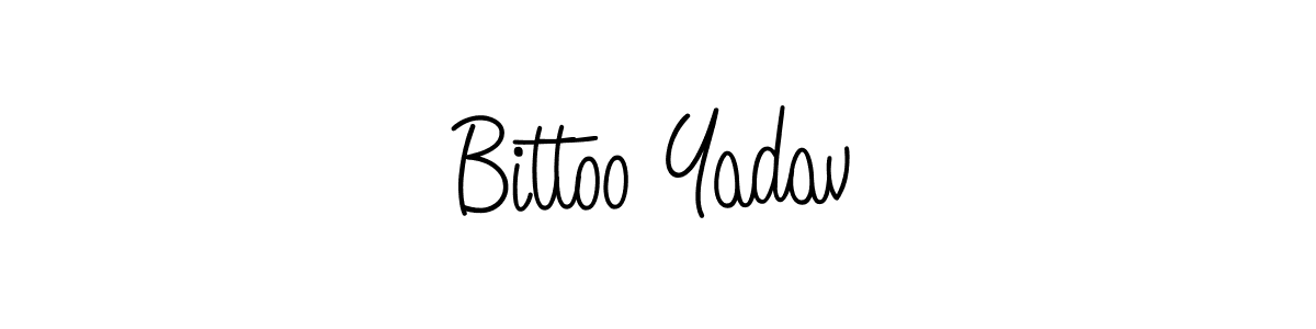 How to make Bittoo Yadav signature? Angelique-Rose-font-FFP is a professional autograph style. Create handwritten signature for Bittoo Yadav name. Bittoo Yadav signature style 5 images and pictures png