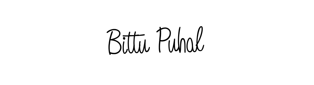 The best way (Angelique-Rose-font-FFP) to make a short signature is to pick only two or three words in your name. The name Bittu Puhal include a total of six letters. For converting this name. Bittu Puhal signature style 5 images and pictures png