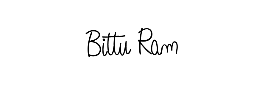 Use a signature maker to create a handwritten signature online. With this signature software, you can design (Angelique-Rose-font-FFP) your own signature for name Bittu Ram. Bittu Ram signature style 5 images and pictures png