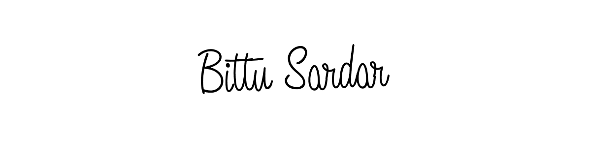 You should practise on your own different ways (Angelique-Rose-font-FFP) to write your name (Bittu Sardar) in signature. don't let someone else do it for you. Bittu Sardar signature style 5 images and pictures png