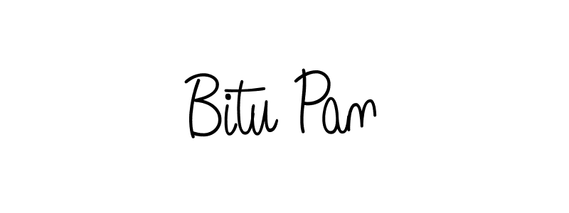 Bitu Pan stylish signature style. Best Handwritten Sign (Angelique-Rose-font-FFP) for my name. Handwritten Signature Collection Ideas for my name Bitu Pan. Bitu Pan signature style 5 images and pictures png