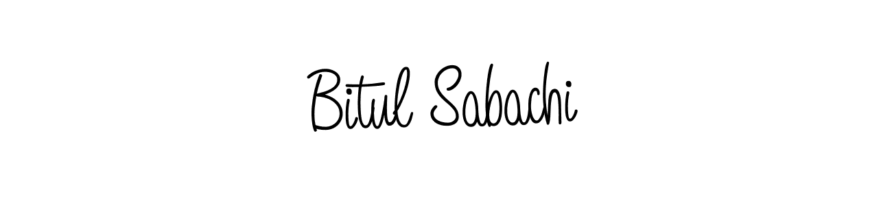 Create a beautiful signature design for name Bitul Sabachi. With this signature (Angelique-Rose-font-FFP) fonts, you can make a handwritten signature for free. Bitul Sabachi signature style 5 images and pictures png