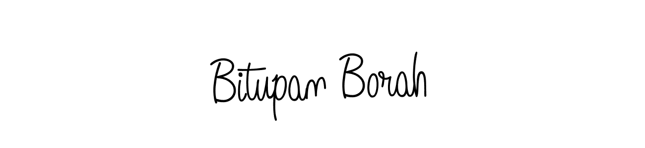 The best way (Angelique-Rose-font-FFP) to make a short signature is to pick only two or three words in your name. The name Bitupan Borah include a total of six letters. For converting this name. Bitupan Borah signature style 5 images and pictures png