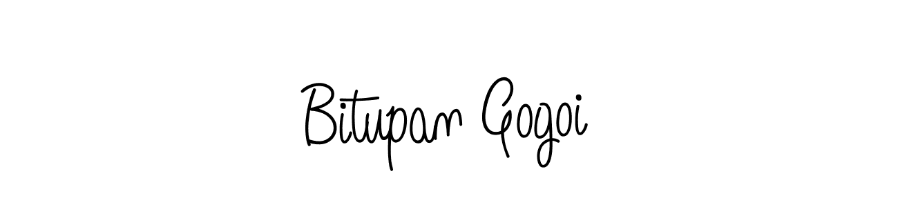 You should practise on your own different ways (Angelique-Rose-font-FFP) to write your name (Bitupan Gogoi) in signature. don't let someone else do it for you. Bitupan Gogoi signature style 5 images and pictures png