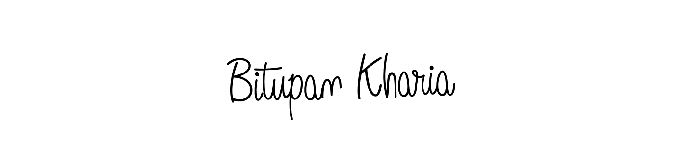 Once you've used our free online signature maker to create your best signature Angelique-Rose-font-FFP style, it's time to enjoy all of the benefits that Bitupan Kharia name signing documents. Bitupan Kharia signature style 5 images and pictures png
