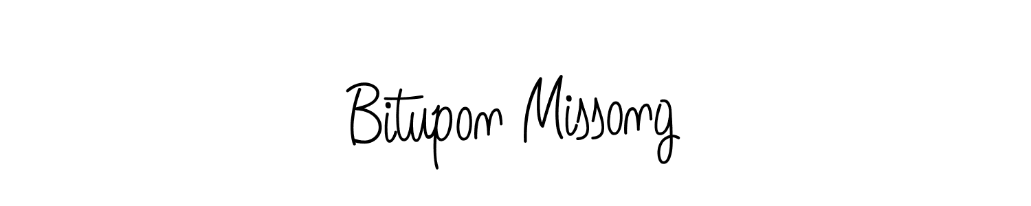 The best way (Angelique-Rose-font-FFP) to make a short signature is to pick only two or three words in your name. The name Bitupon Missong include a total of six letters. For converting this name. Bitupon Missong signature style 5 images and pictures png