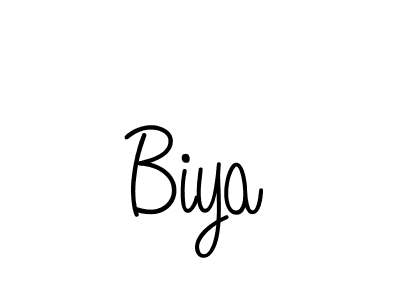 How to make Biya signature? Angelique-Rose-font-FFP is a professional autograph style. Create handwritten signature for Biya name. Biya signature style 5 images and pictures png
