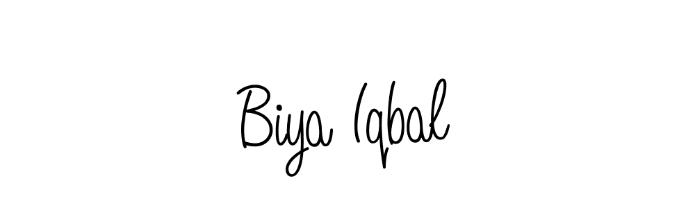How to Draw Biya Iqbal signature style? Angelique-Rose-font-FFP is a latest design signature styles for name Biya Iqbal. Biya Iqbal signature style 5 images and pictures png