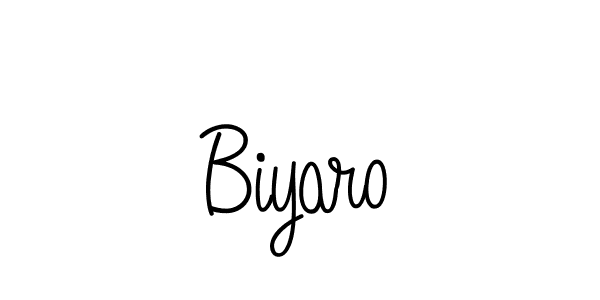 Create a beautiful signature design for name Biyaro. With this signature (Angelique-Rose-font-FFP) fonts, you can make a handwritten signature for free. Biyaro signature style 5 images and pictures png