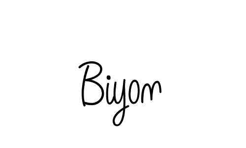 You can use this online signature creator to create a handwritten signature for the name Biyon. This is the best online autograph maker. Biyon signature style 5 images and pictures png
