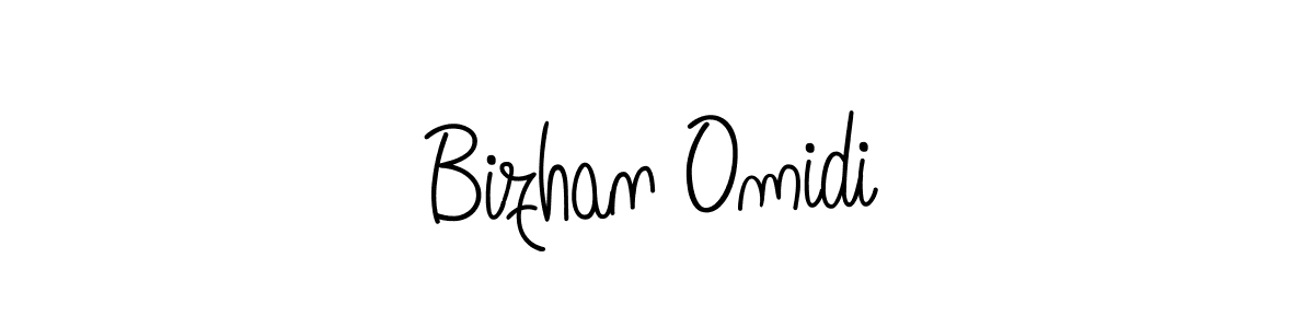 How to make Bizhan Omidi name signature. Use Angelique-Rose-font-FFP style for creating short signs online. This is the latest handwritten sign. Bizhan Omidi signature style 5 images and pictures png