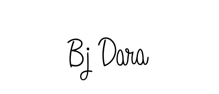Use a signature maker to create a handwritten signature online. With this signature software, you can design (Angelique-Rose-font-FFP) your own signature for name Bj Dara. Bj Dara signature style 5 images and pictures png