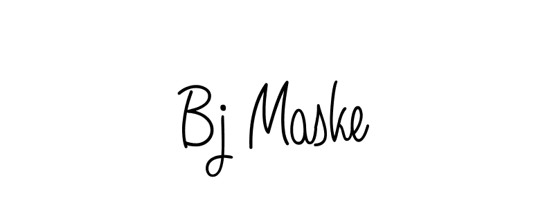You should practise on your own different ways (Angelique-Rose-font-FFP) to write your name (Bj Maske) in signature. don't let someone else do it for you. Bj Maske signature style 5 images and pictures png