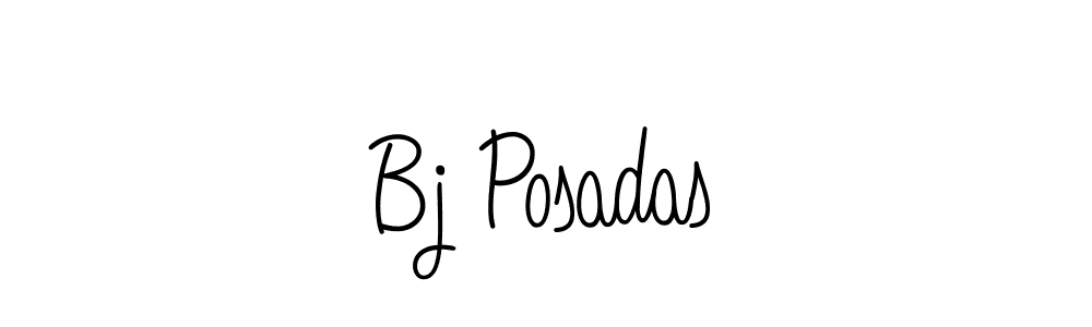 How to make Bj Posadas signature? Angelique-Rose-font-FFP is a professional autograph style. Create handwritten signature for Bj Posadas name. Bj Posadas signature style 5 images and pictures png