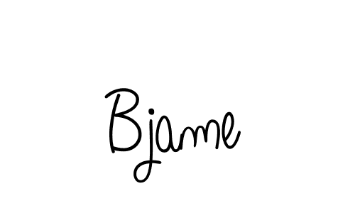 Bjame stylish signature style. Best Handwritten Sign (Angelique-Rose-font-FFP) for my name. Handwritten Signature Collection Ideas for my name Bjame. Bjame signature style 5 images and pictures png