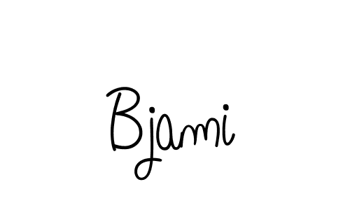 How to make Bjami name signature. Use Angelique-Rose-font-FFP style for creating short signs online. This is the latest handwritten sign. Bjami signature style 5 images and pictures png