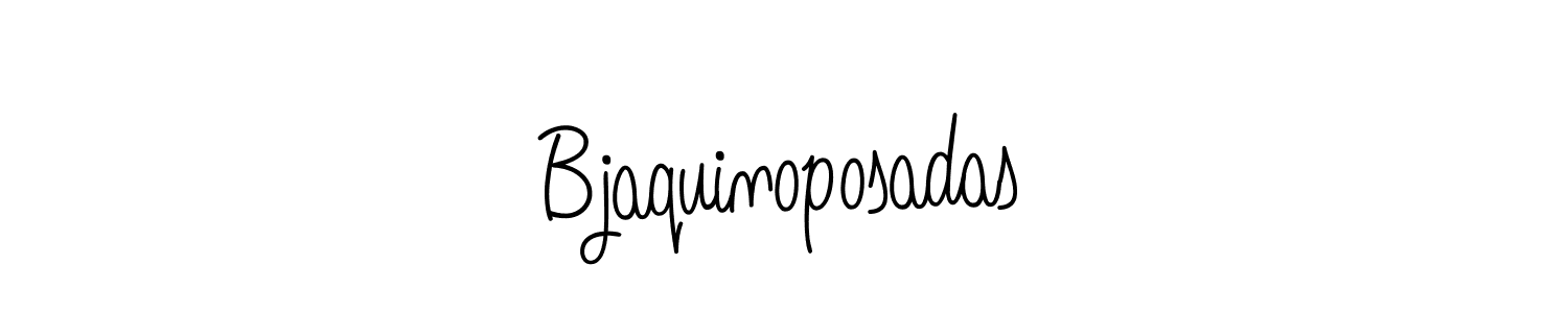 Also we have Bjaquinoposadas name is the best signature style. Create professional handwritten signature collection using Angelique-Rose-font-FFP autograph style. Bjaquinoposadas signature style 5 images and pictures png