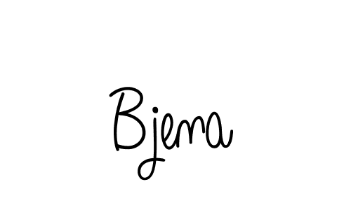Use a signature maker to create a handwritten signature online. With this signature software, you can design (Angelique-Rose-font-FFP) your own signature for name Bjena. Bjena signature style 5 images and pictures png