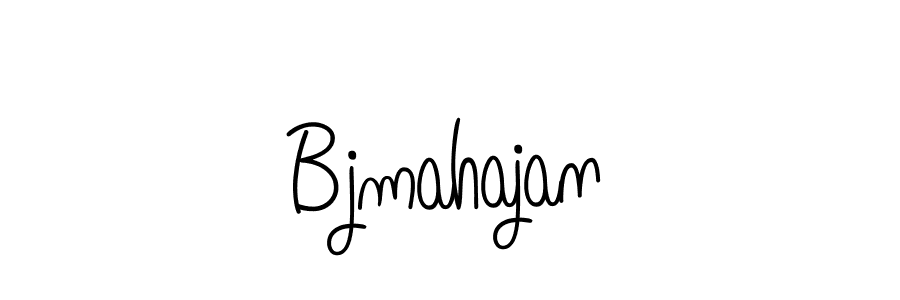 You should practise on your own different ways (Angelique-Rose-font-FFP) to write your name (Bjmahajan) in signature. don't let someone else do it for you. Bjmahajan signature style 5 images and pictures png