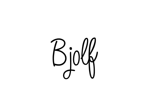 You should practise on your own different ways (Angelique-Rose-font-FFP) to write your name (Bjolf) in signature. don't let someone else do it for you. Bjolf signature style 5 images and pictures png