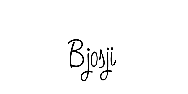 You should practise on your own different ways (Angelique-Rose-font-FFP) to write your name (Bjosji) in signature. don't let someone else do it for you. Bjosji signature style 5 images and pictures png