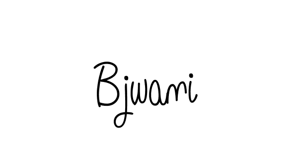 You should practise on your own different ways (Angelique-Rose-font-FFP) to write your name (Bjwani) in signature. don't let someone else do it for you. Bjwani signature style 5 images and pictures png