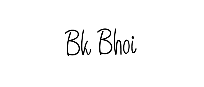 How to make Bk Bhoi signature? Angelique-Rose-font-FFP is a professional autograph style. Create handwritten signature for Bk Bhoi name. Bk Bhoi signature style 5 images and pictures png
