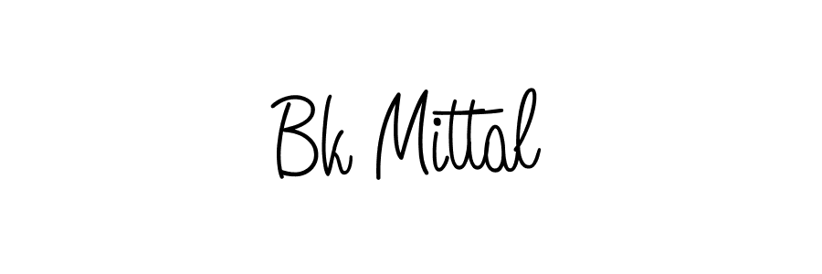 Create a beautiful signature design for name Bk Mittal. With this signature (Angelique-Rose-font-FFP) fonts, you can make a handwritten signature for free. Bk Mittal signature style 5 images and pictures png