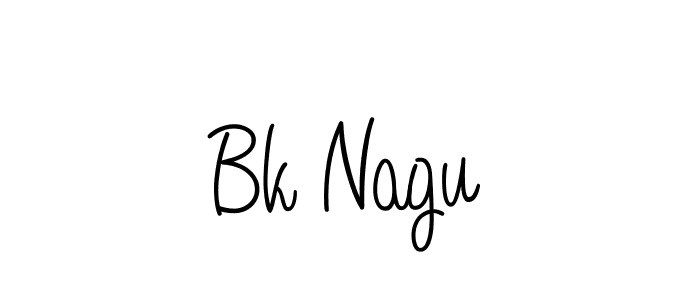 Also we have Bk Nagu name is the best signature style. Create professional handwritten signature collection using Angelique-Rose-font-FFP autograph style. Bk Nagu signature style 5 images and pictures png