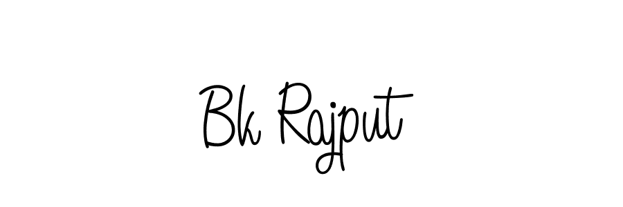The best way (Angelique-Rose-font-FFP) to make a short signature is to pick only two or three words in your name. The name Bk Rajput include a total of six letters. For converting this name. Bk Rajput signature style 5 images and pictures png