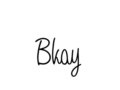 Bkay stylish signature style. Best Handwritten Sign (Angelique-Rose-font-FFP) for my name. Handwritten Signature Collection Ideas for my name Bkay. Bkay signature style 5 images and pictures png