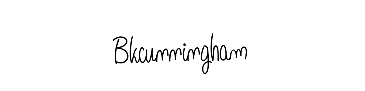 How to make Bkcunningham name signature. Use Angelique-Rose-font-FFP style for creating short signs online. This is the latest handwritten sign. Bkcunningham signature style 5 images and pictures png