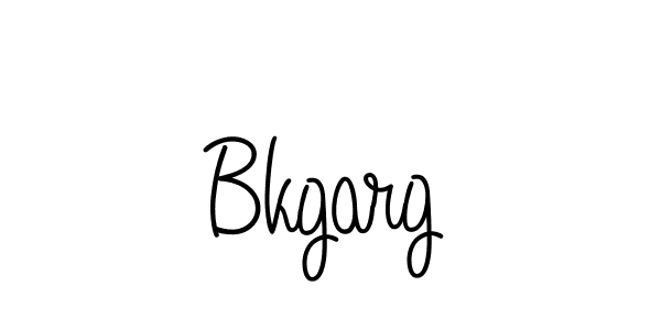 Make a beautiful signature design for name Bkgarg. With this signature (Angelique-Rose-font-FFP) style, you can create a handwritten signature for free. Bkgarg signature style 5 images and pictures png