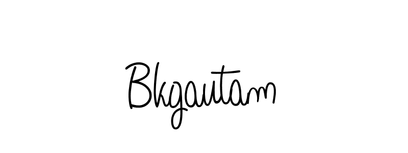 How to make Bkgautam signature? Angelique-Rose-font-FFP is a professional autograph style. Create handwritten signature for Bkgautam name. Bkgautam signature style 5 images and pictures png
