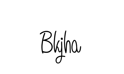 How to make Bkjha signature? Angelique-Rose-font-FFP is a professional autograph style. Create handwritten signature for Bkjha name. Bkjha signature style 5 images and pictures png