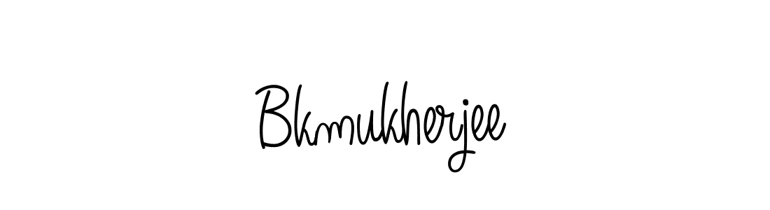 How to make Bkmukherjee name signature. Use Angelique-Rose-font-FFP style for creating short signs online. This is the latest handwritten sign. Bkmukherjee signature style 5 images and pictures png