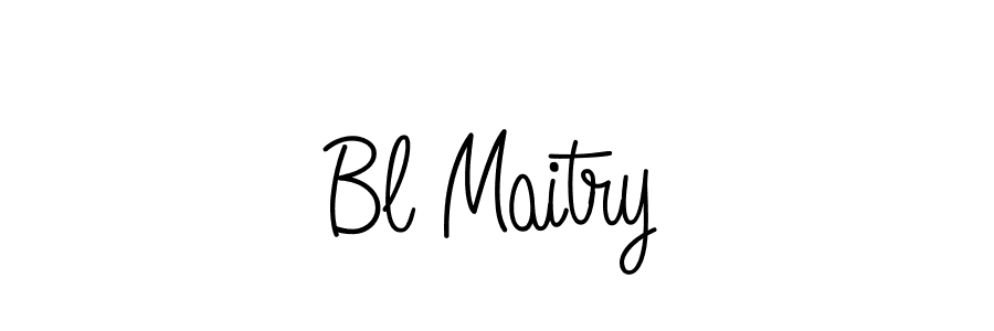 Design your own signature with our free online signature maker. With this signature software, you can create a handwritten (Angelique-Rose-font-FFP) signature for name Bl Maitry. Bl Maitry signature style 5 images and pictures png